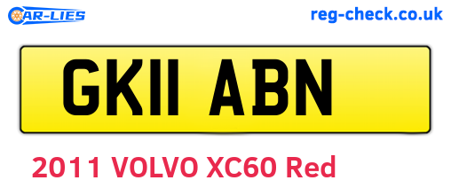 GK11ABN are the vehicle registration plates.