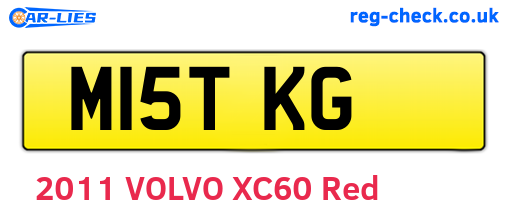 M15TKG are the vehicle registration plates.