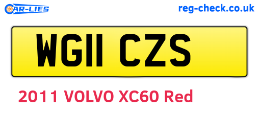 WG11CZS are the vehicle registration plates.