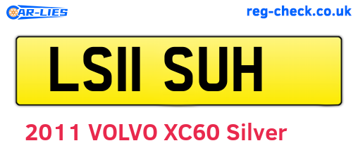 LS11SUH are the vehicle registration plates.