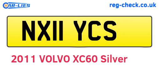 NX11YCS are the vehicle registration plates.
