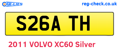 S26ATH are the vehicle registration plates.
