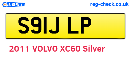 S91JLP are the vehicle registration plates.