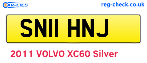 SN11HNJ are the vehicle registration plates.