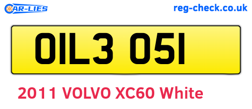 OIL3051 are the vehicle registration plates.