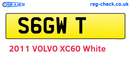 S6GWT are the vehicle registration plates.