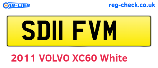 SD11FVM are the vehicle registration plates.