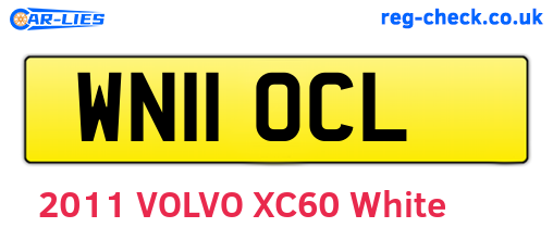 WN11OCL are the vehicle registration plates.