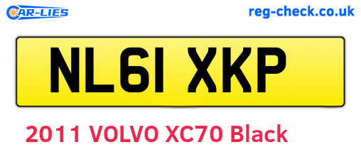 NL61XKP are the vehicle registration plates.