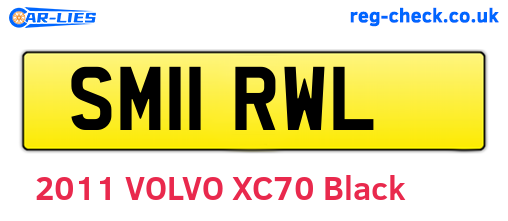 SM11RWL are the vehicle registration plates.