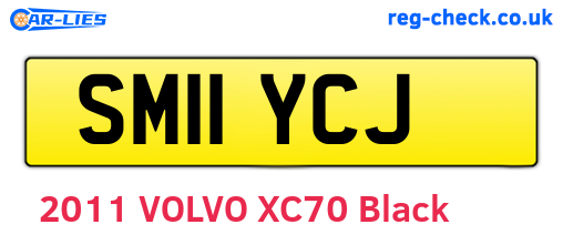 SM11YCJ are the vehicle registration plates.