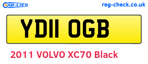 YD11OGB are the vehicle registration plates.