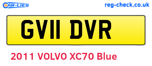 GV11DVR are the vehicle registration plates.