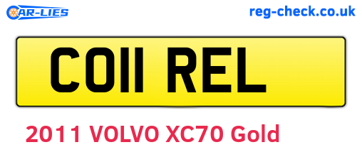 CO11REL are the vehicle registration plates.