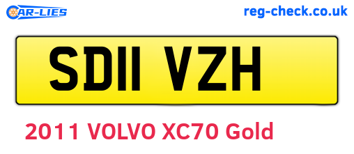 SD11VZH are the vehicle registration plates.