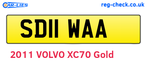 SD11WAA are the vehicle registration plates.
