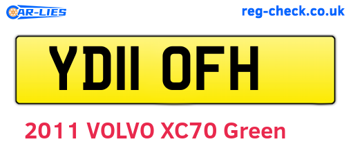 YD11OFH are the vehicle registration plates.