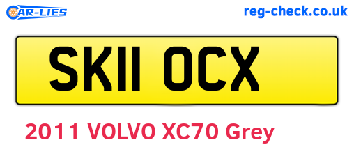 SK11OCX are the vehicle registration plates.