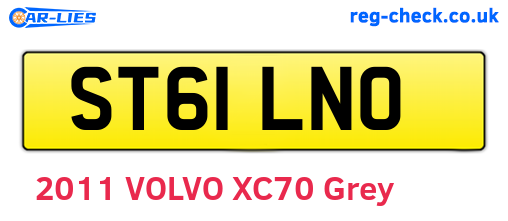 ST61LNO are the vehicle registration plates.