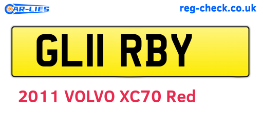 GL11RBY are the vehicle registration plates.