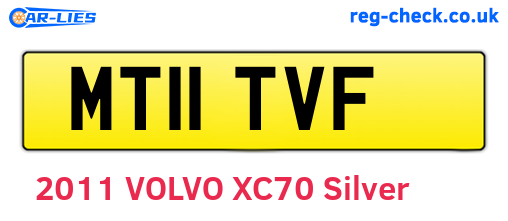 MT11TVF are the vehicle registration plates.