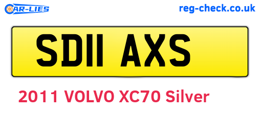 SD11AXS are the vehicle registration plates.