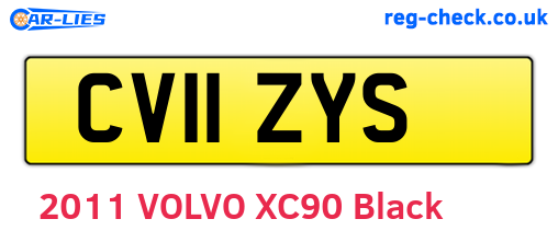 CV11ZYS are the vehicle registration plates.