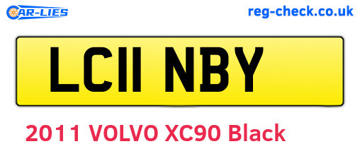 LC11NBY are the vehicle registration plates.