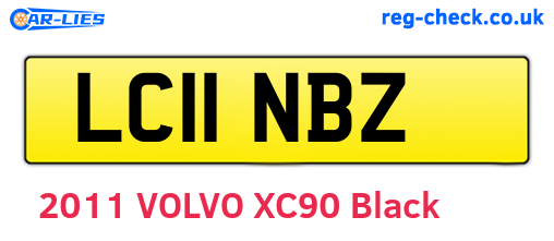 LC11NBZ are the vehicle registration plates.