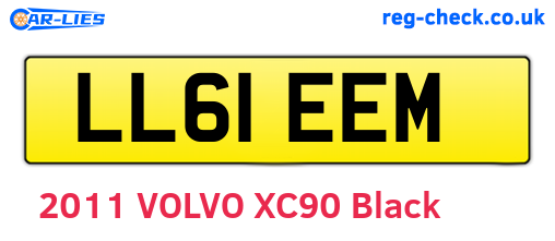 LL61EEM are the vehicle registration plates.
