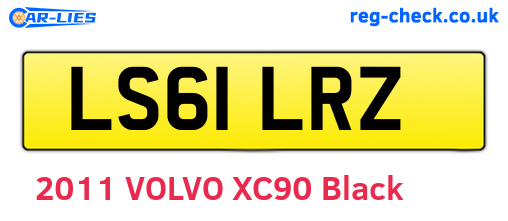 LS61LRZ are the vehicle registration plates.
