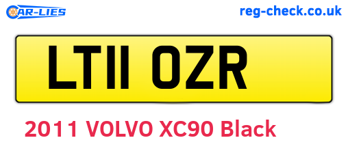 LT11OZR are the vehicle registration plates.