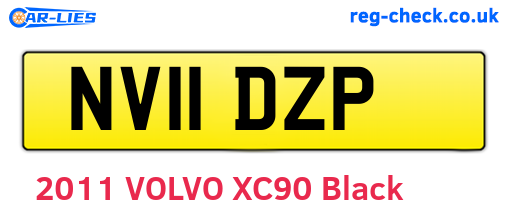 NV11DZP are the vehicle registration plates.