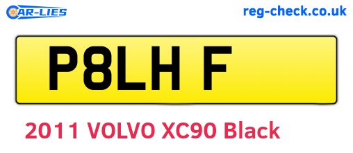 P8LHF are the vehicle registration plates.