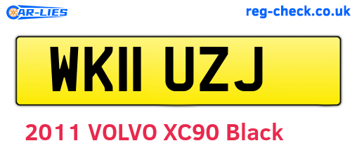 WK11UZJ are the vehicle registration plates.