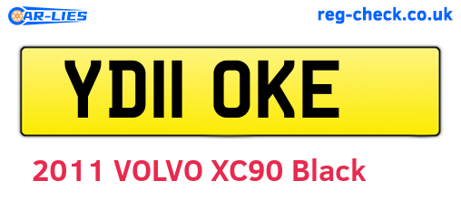 YD11OKE are the vehicle registration plates.