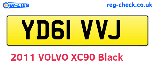YD61VVJ are the vehicle registration plates.