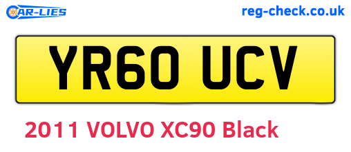 YR60UCV are the vehicle registration plates.