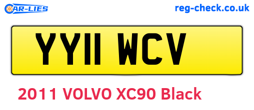 YY11WCV are the vehicle registration plates.