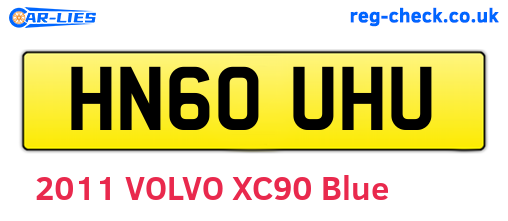 HN60UHU are the vehicle registration plates.