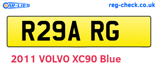 R29ARG are the vehicle registration plates.