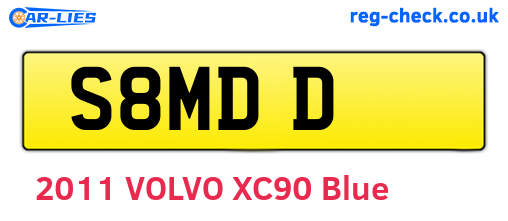 S8MDD are the vehicle registration plates.
