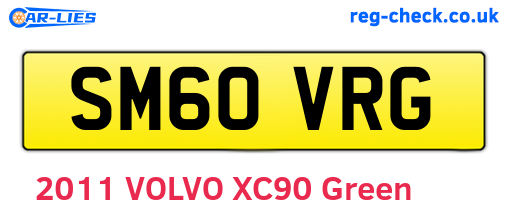 SM60VRG are the vehicle registration plates.
