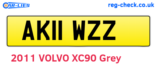 AK11WZZ are the vehicle registration plates.
