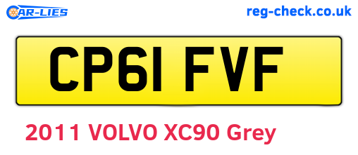 CP61FVF are the vehicle registration plates.