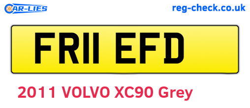 FR11EFD are the vehicle registration plates.