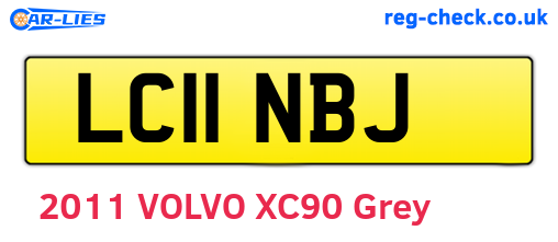 LC11NBJ are the vehicle registration plates.
