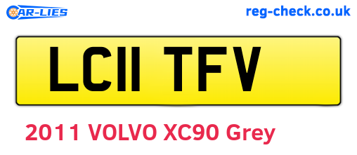 LC11TFV are the vehicle registration plates.
