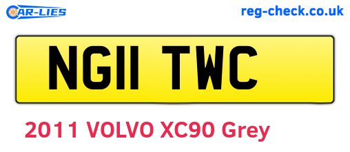 NG11TWC are the vehicle registration plates.