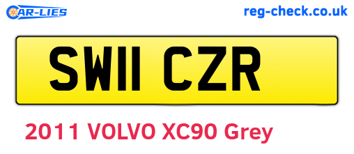 SW11CZR are the vehicle registration plates.